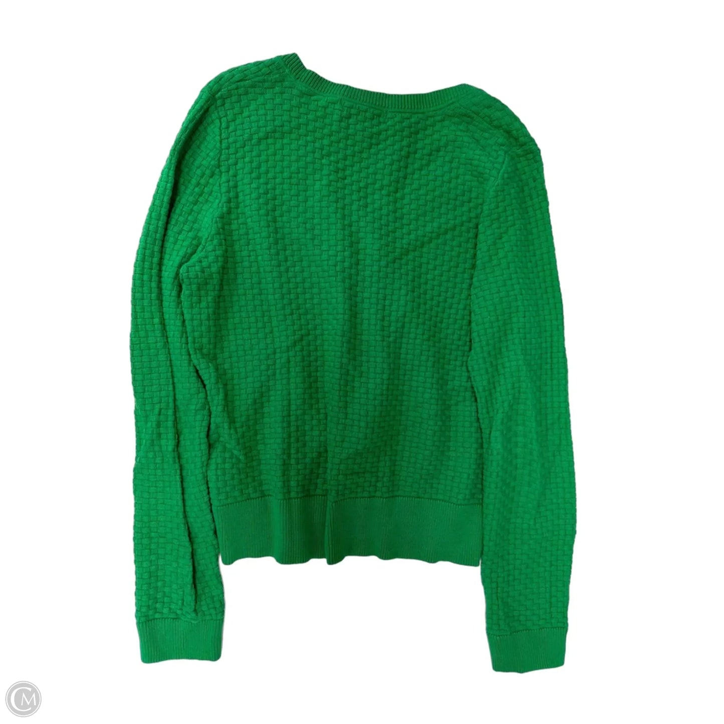 Cardigan By Liz Claiborne In Green, Size: Xlp