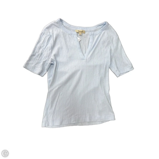 Top Short Sleeve By Madewell In Blue, Size: S