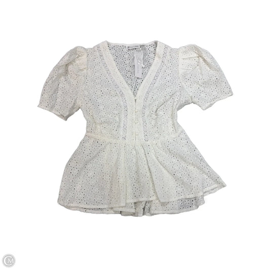 Top Short Sleeve By New York And Co In White, Size: S