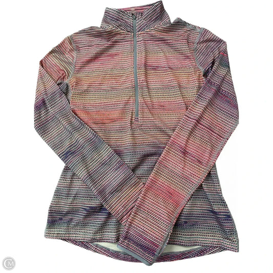 Athletic Top Long Sleeve Collar By Nike Apparel In Multi-colored, Size: M
