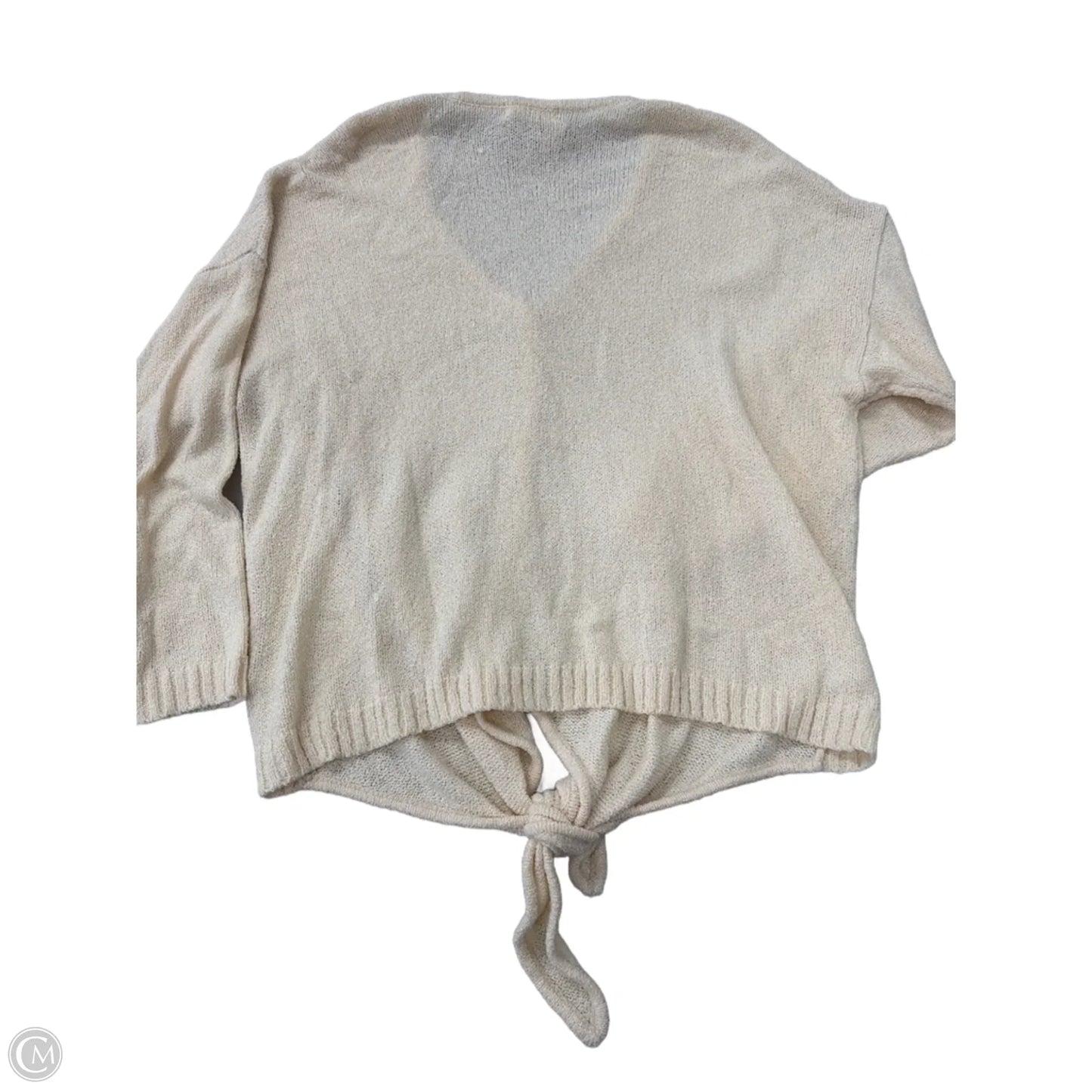 Cardigan By Peyton Primrose In Cream, Size: 2x