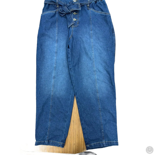 Jeans Wide Leg By Time And Tru In Blue Denim, Size: 14