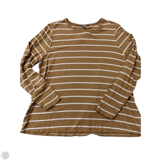 Top Long Sleeve By Old Navy In Striped Pattern, Size: L
