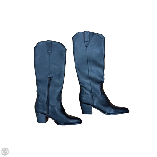 Boots Knee Heels By Loft In Black, Size: 8