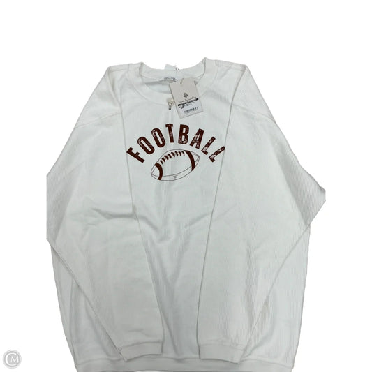 Top Long Sleeve By Clothes Mentor In White, Size: Xl