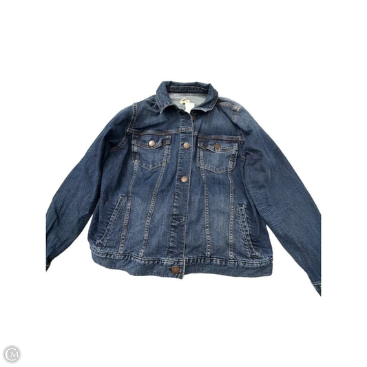 Jacket Denim By Ana In Blue Denim, Size: Xl