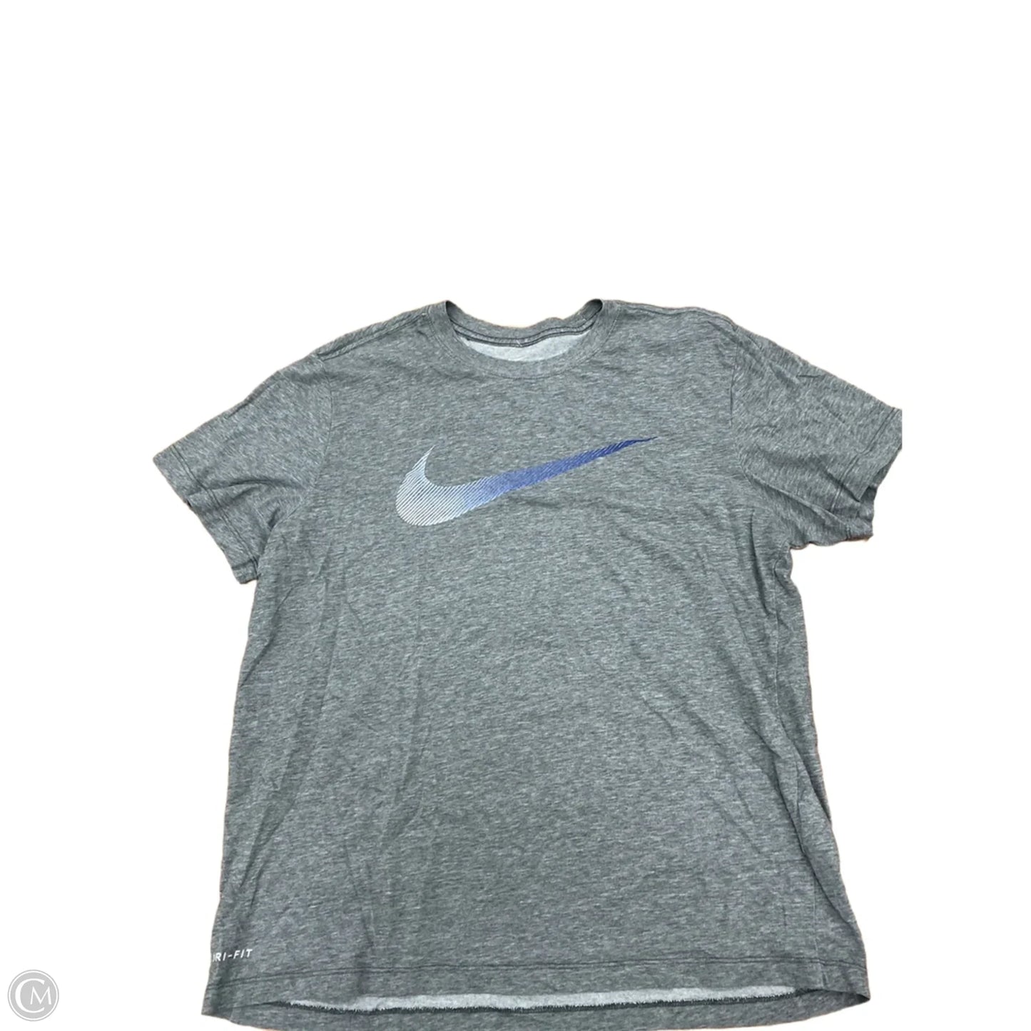 Top Short Sleeve By Nike Apparel In Grey, Size: L