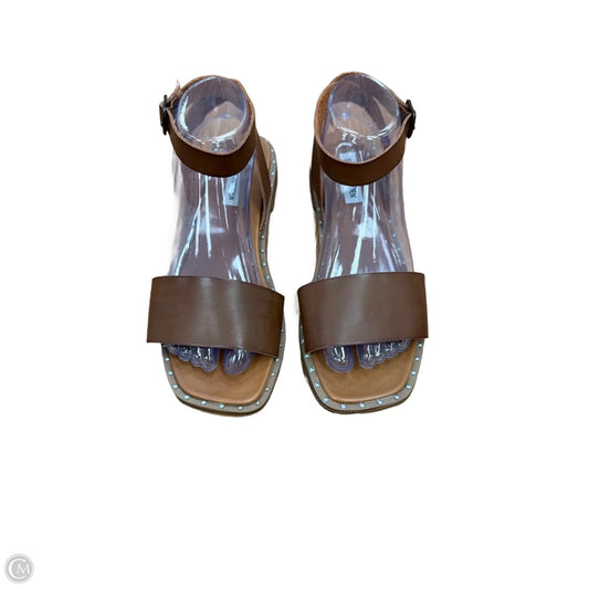 Sandals Flats By Steve Madden In Brown, Size: 8