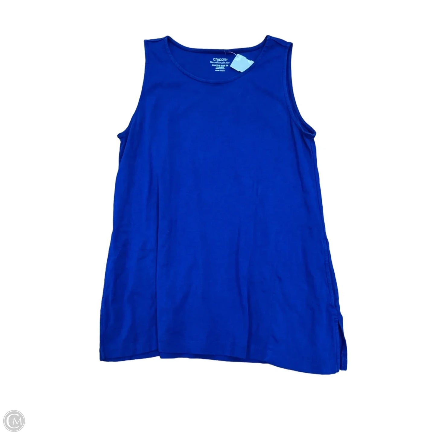 Tank Top By Chicos In Blue, Size: Lp