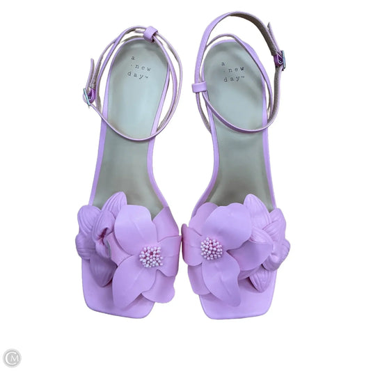 Sandals Heels Kitten By A New Day In Pink, Size: 10
