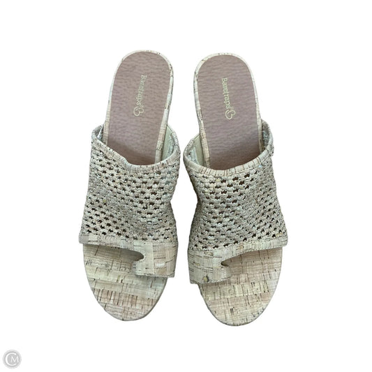 Sandals Heels Platform By Bare Traps In Tan, Size: 11
