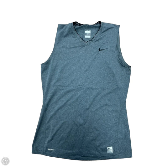 Athletic Tank Top By Nike Apparel In Grey, Size: M