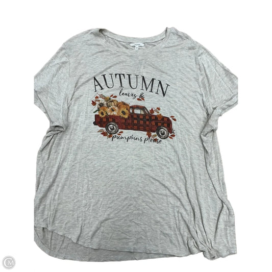 Top Short Sleeve By Maurices In Tan, Size: 3x