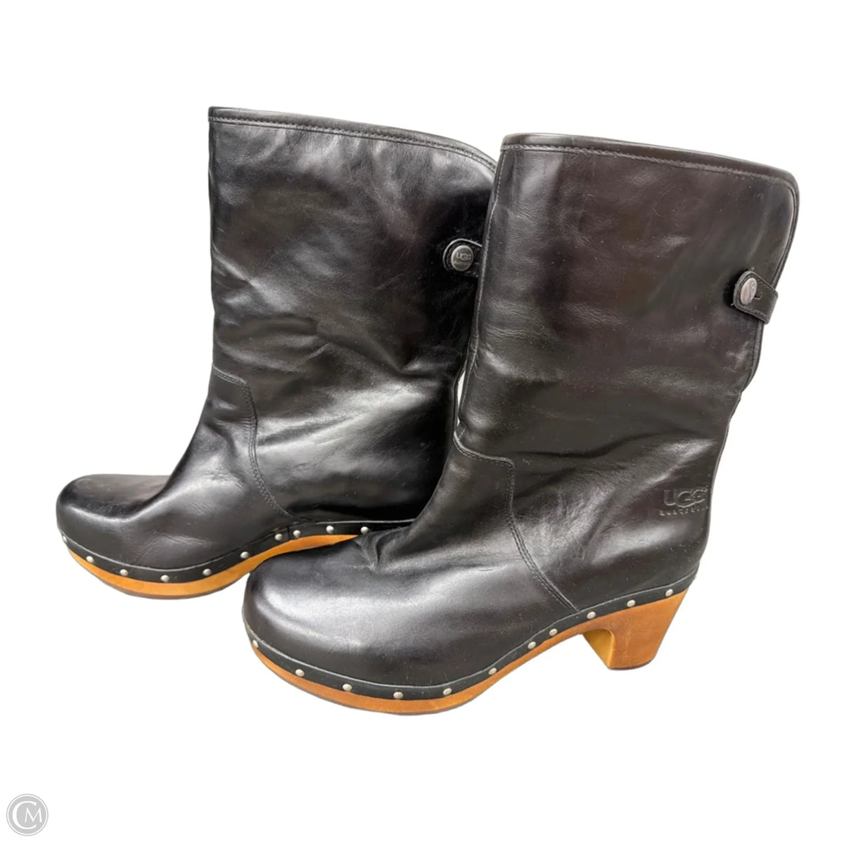 Boots Designer By Ugg In Black, Size: 9