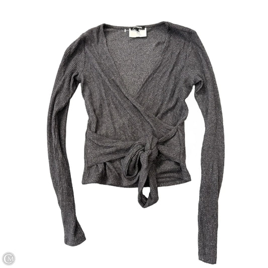 Top Long Sleeve By Express In Grey, Size: S
