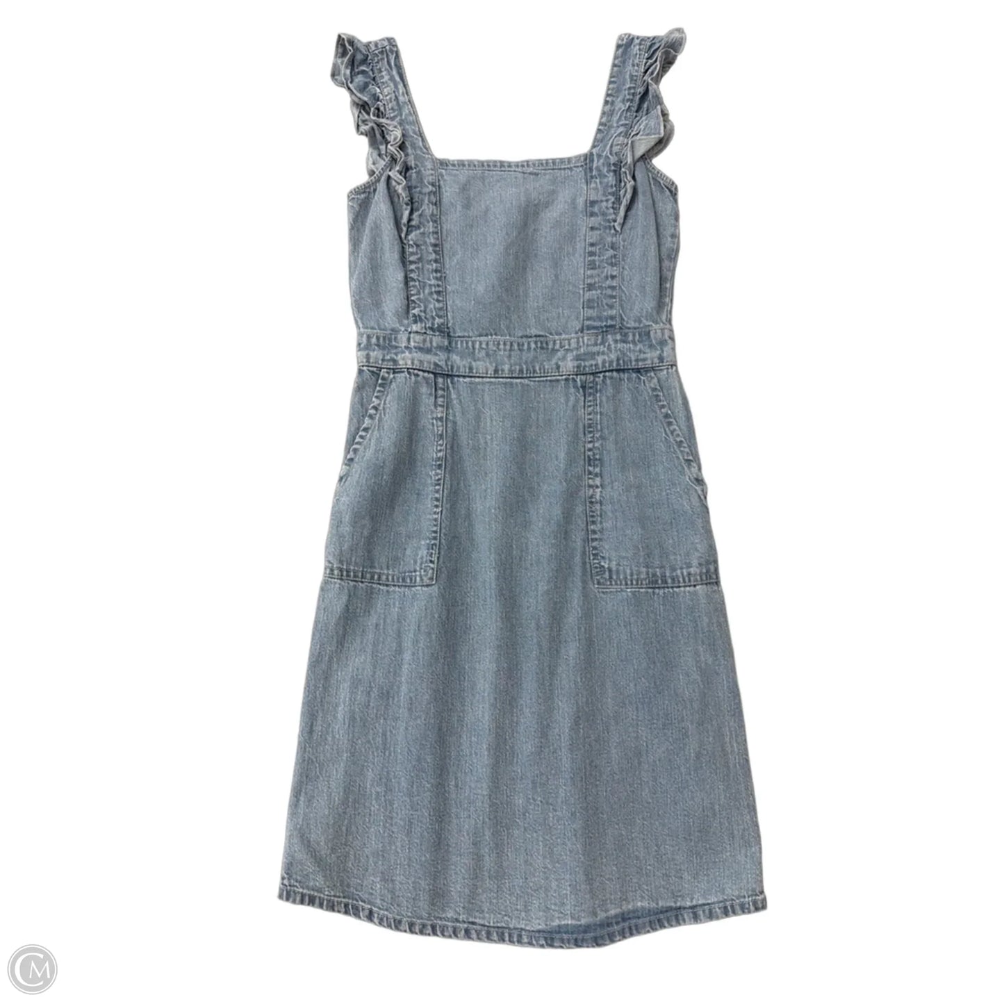 Dress Casual Short By Japna In Blue Denim, Size: Xs