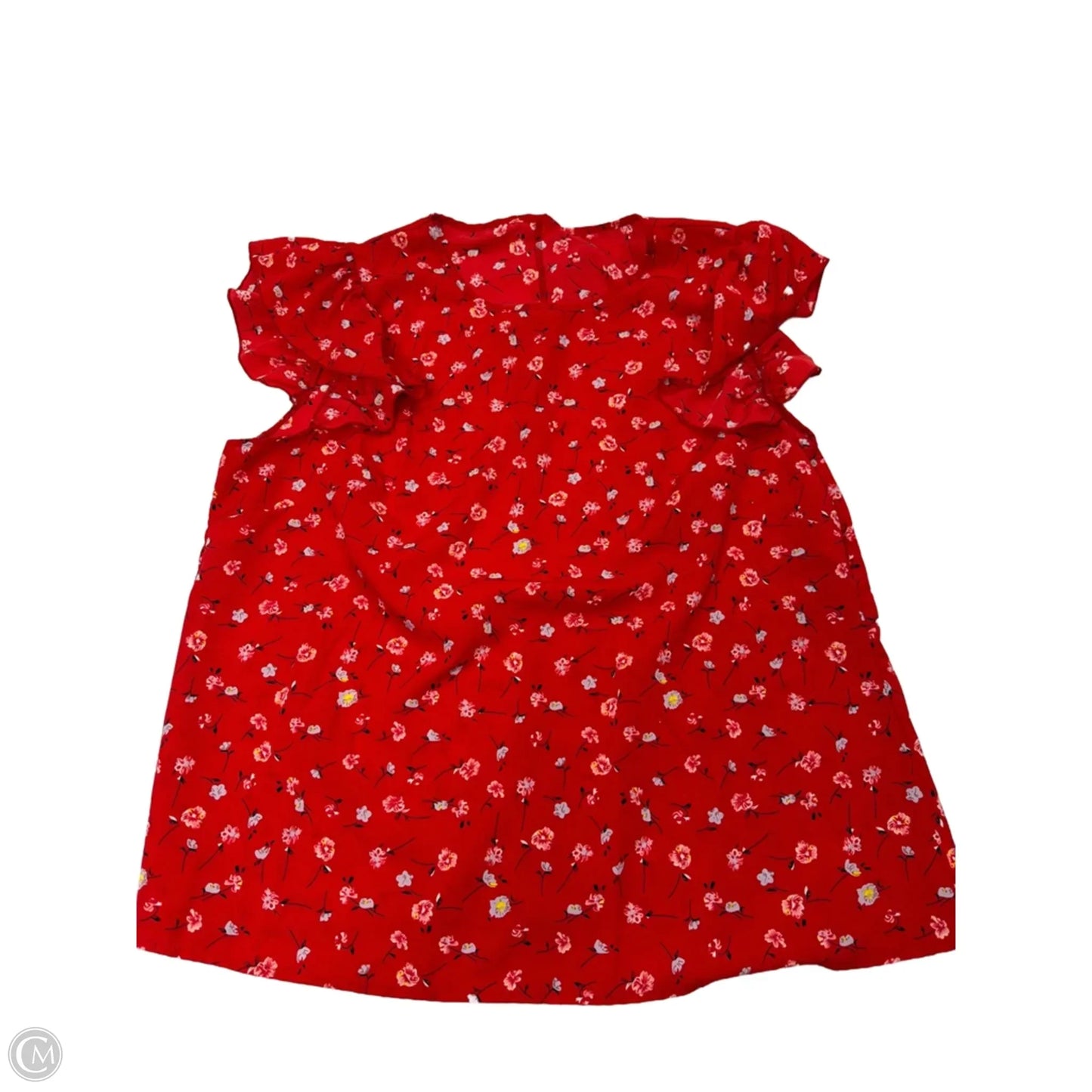 Top Short Sleeve By Clothes Mentor In Floral Print, Size: 3x