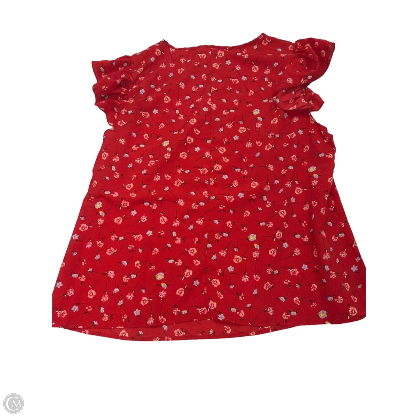 Top Short Sleeve By Clothes Mentor In Floral Print, Size: 3x