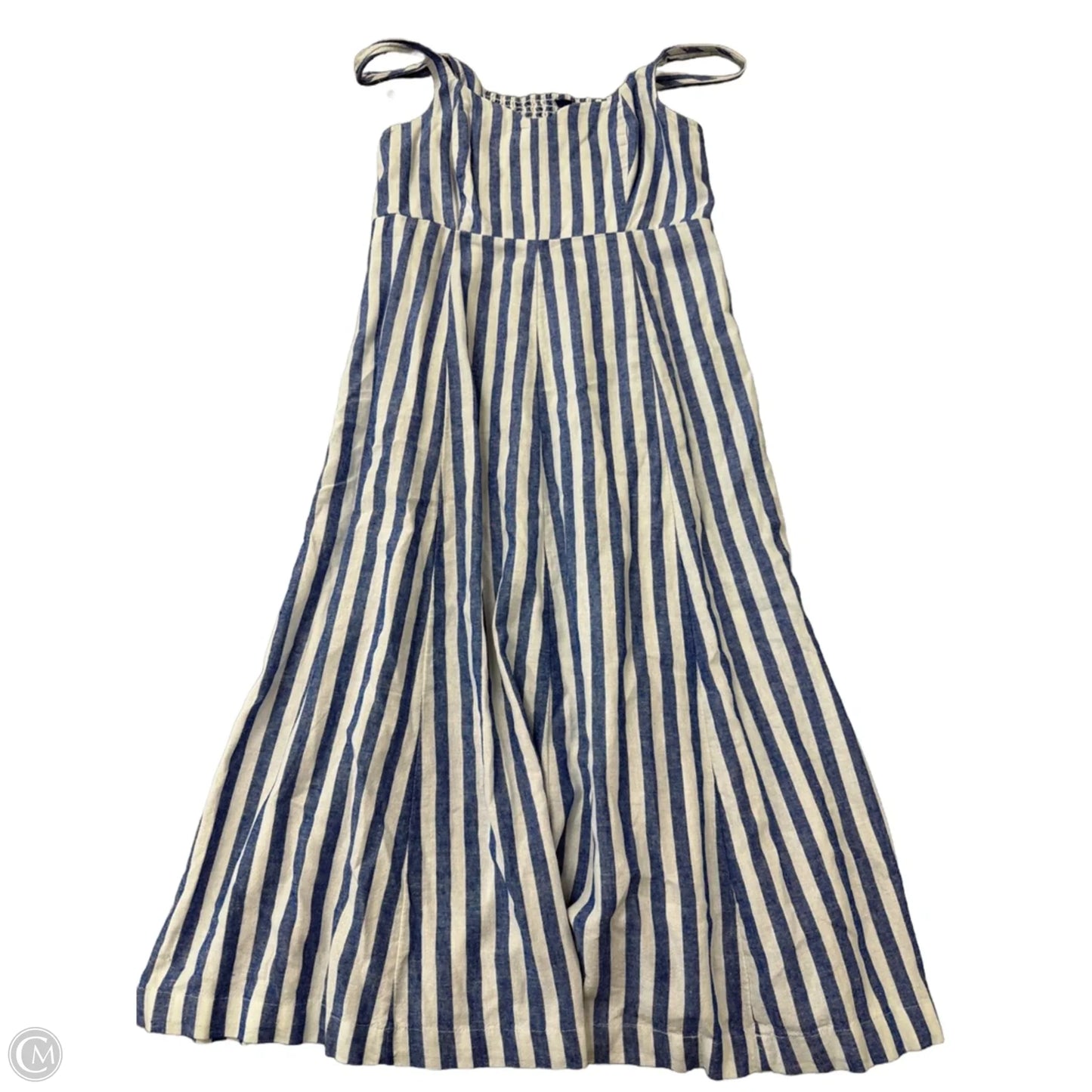 Dress Casual Midi By Old Navy In Striped Pattern, Size: L
