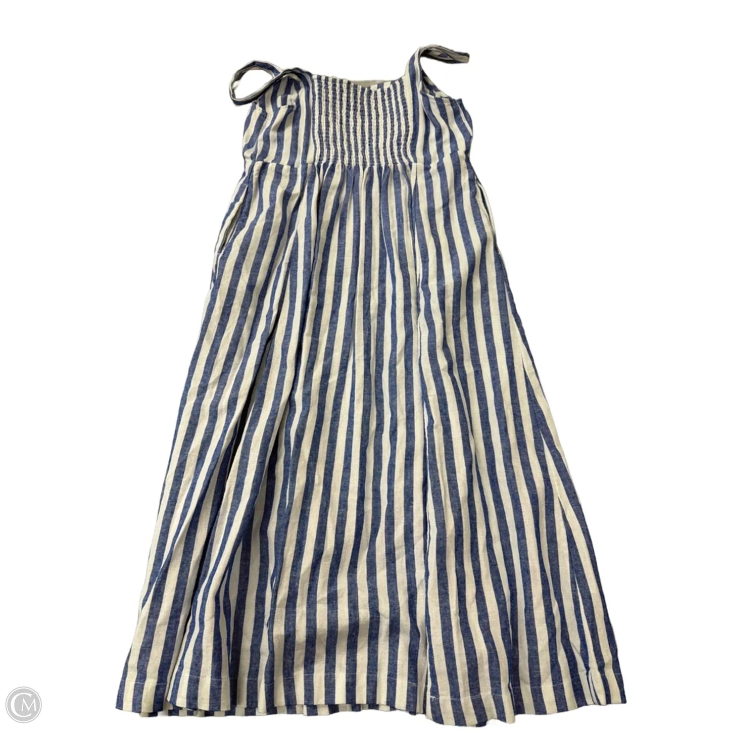 Dress Casual Midi By Old Navy In Striped Pattern, Size: L