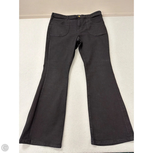 Jeans Flared By Pilcro In Black, Size: 14