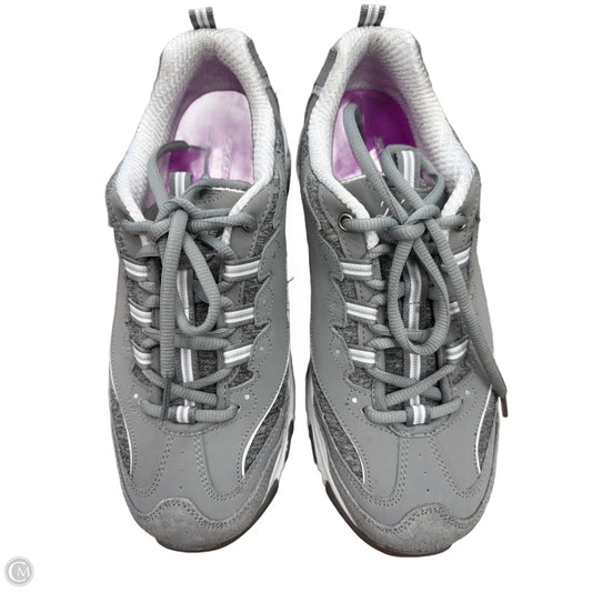 Shoes Athletic By Skechers In Grey, Size: 10
