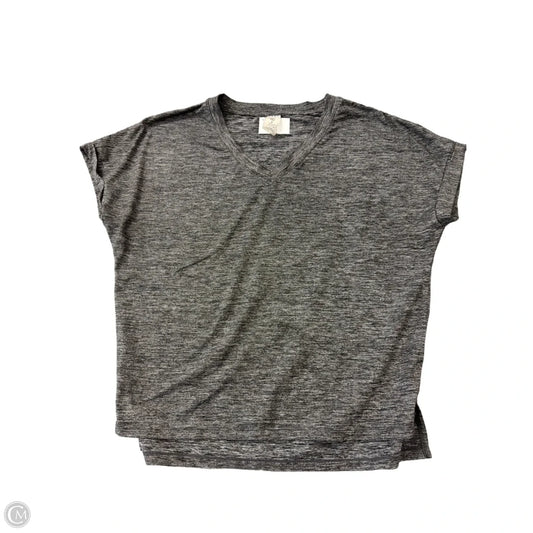 Athletic Top Short Sleeve By Members Mark In Grey, Size: S
