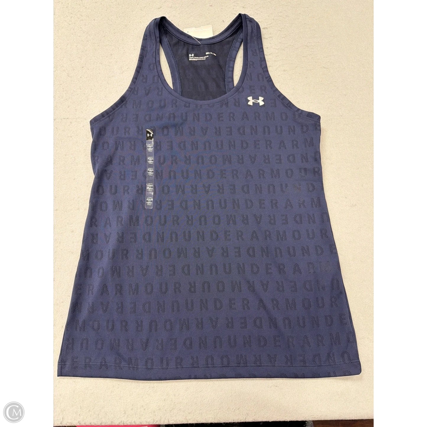 Athletic Tank Top By Under Armour In Navy, Size: S