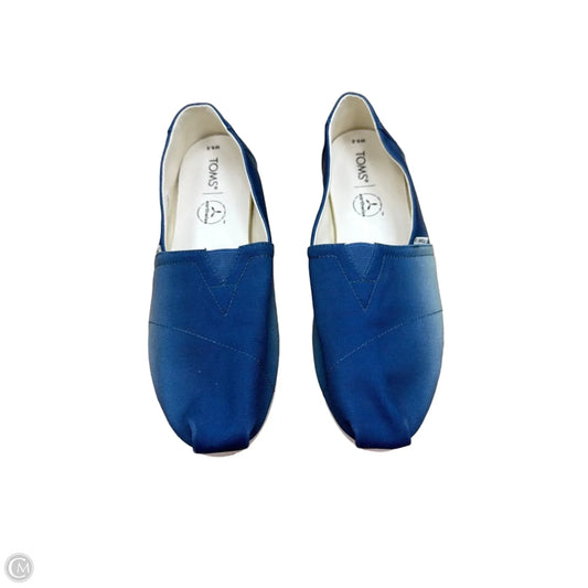 Shoes Flats By Toms In Blue, Size: 9.5