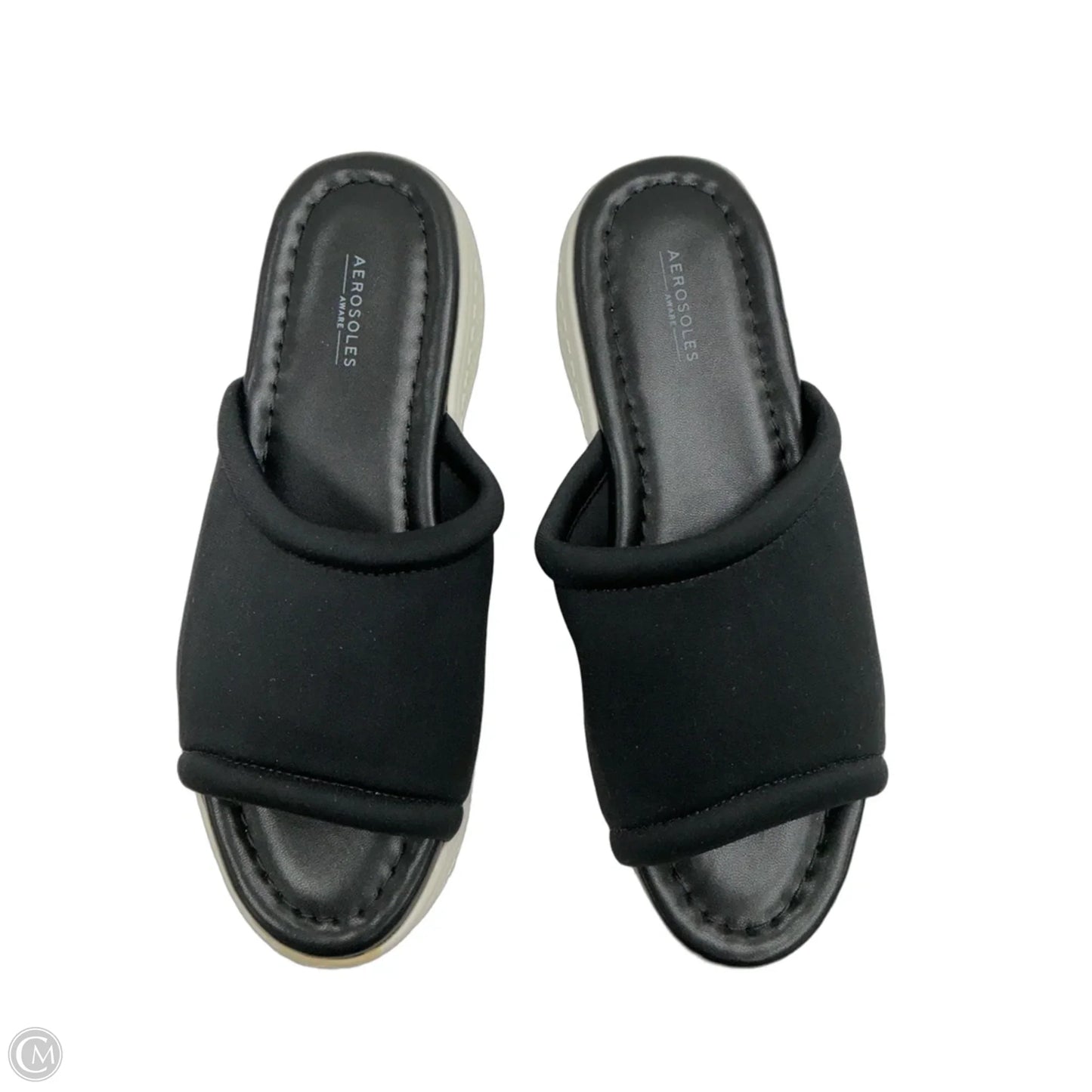 Sandals Flats By Aerosoles In Black, Size: 6.5