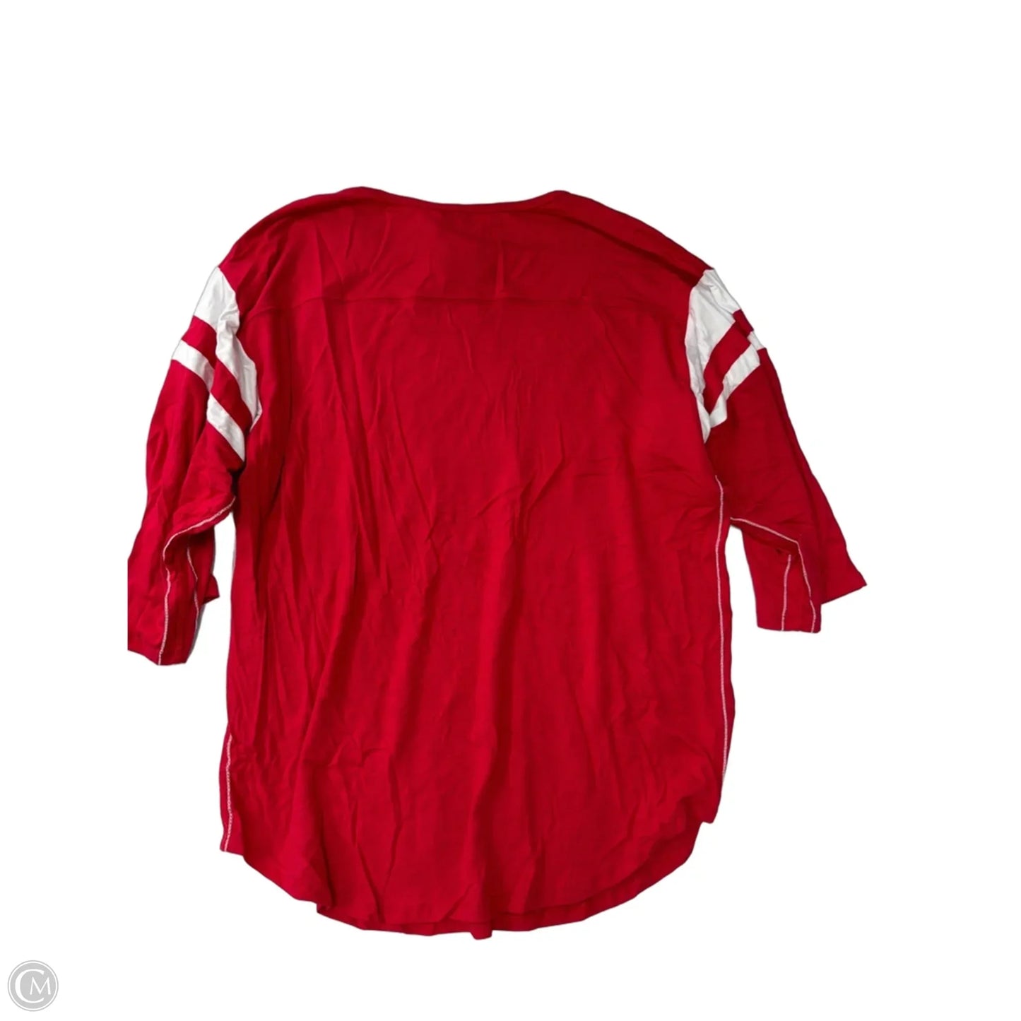 Top 3/4 Sleeve By FLYING COLORS In Red, Size: Xl