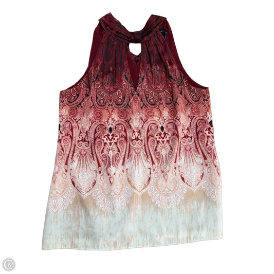 Top Sleeveless By White House Black Market In Paisley Print, Size: S