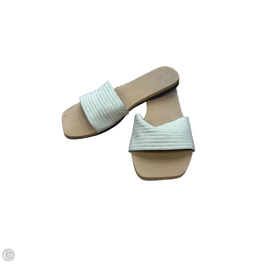 Sandals Flats By Time And Tru In Gold, Size: 7