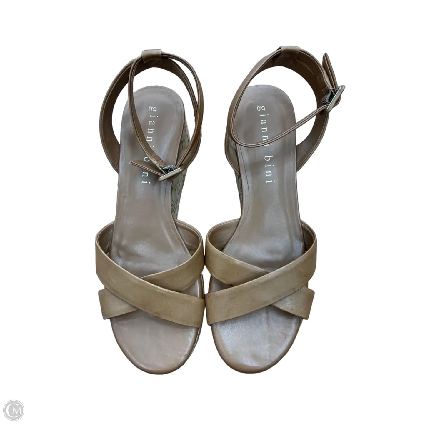 Sandals Heels Platform By Giani Bernini In Brown, Size: 9.5