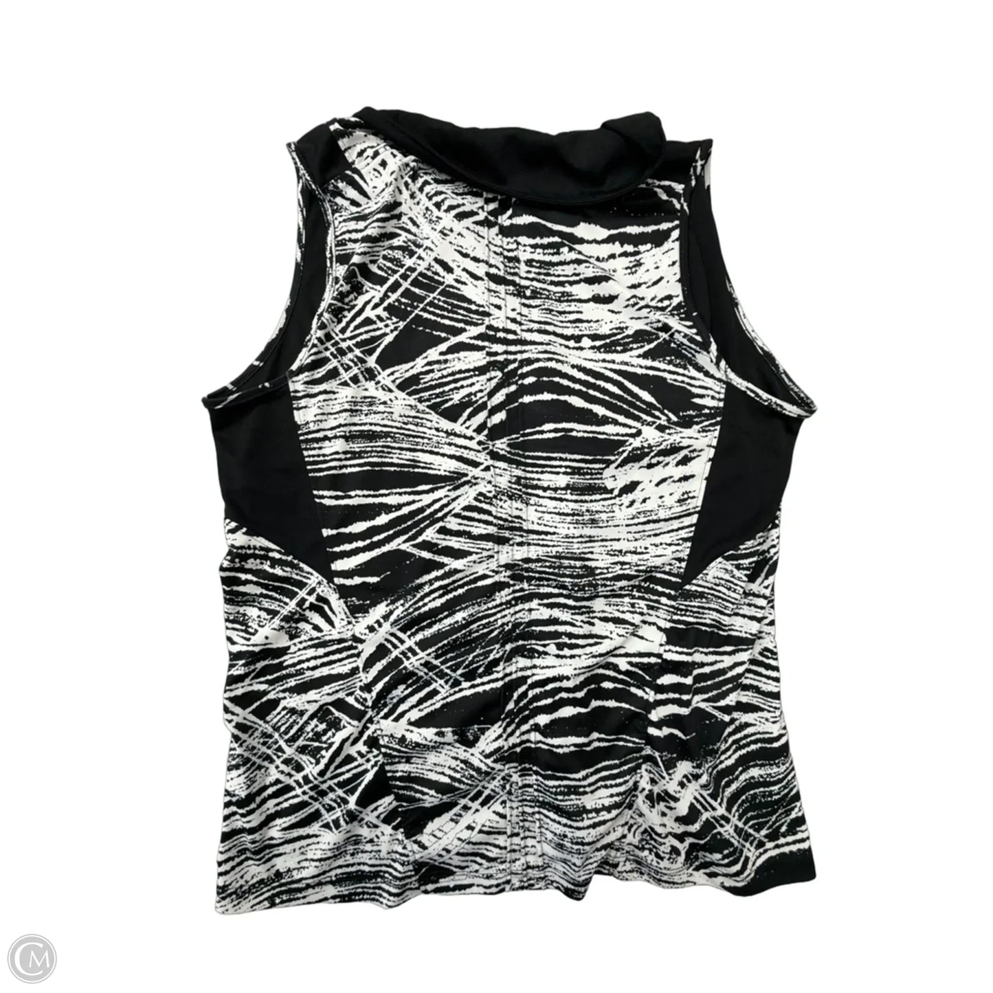 Athletic Tank Top By Slazenger In Black & White, Size: 1x
