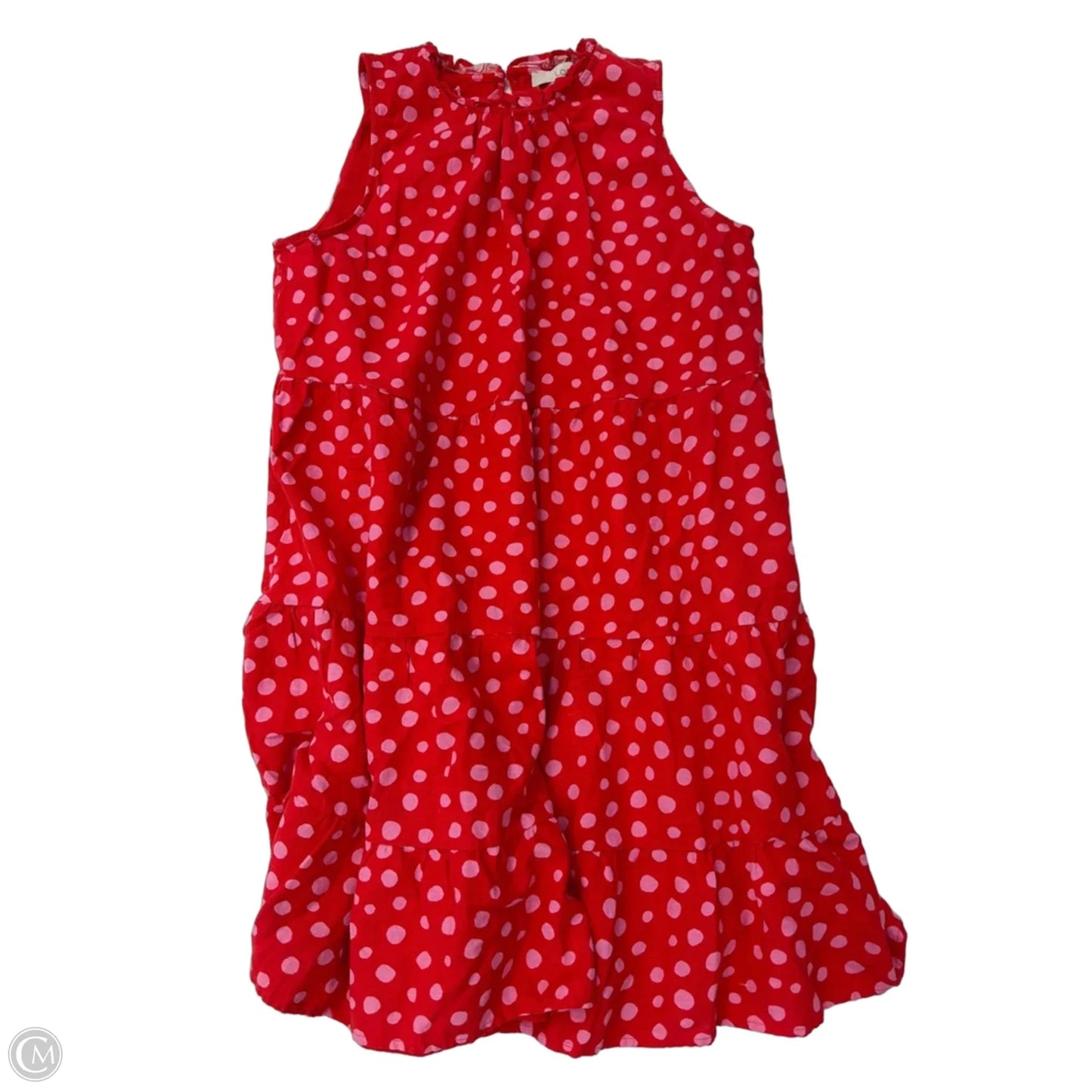 Dress Casual Short By Loft In Polkadot Pattern, Size: M