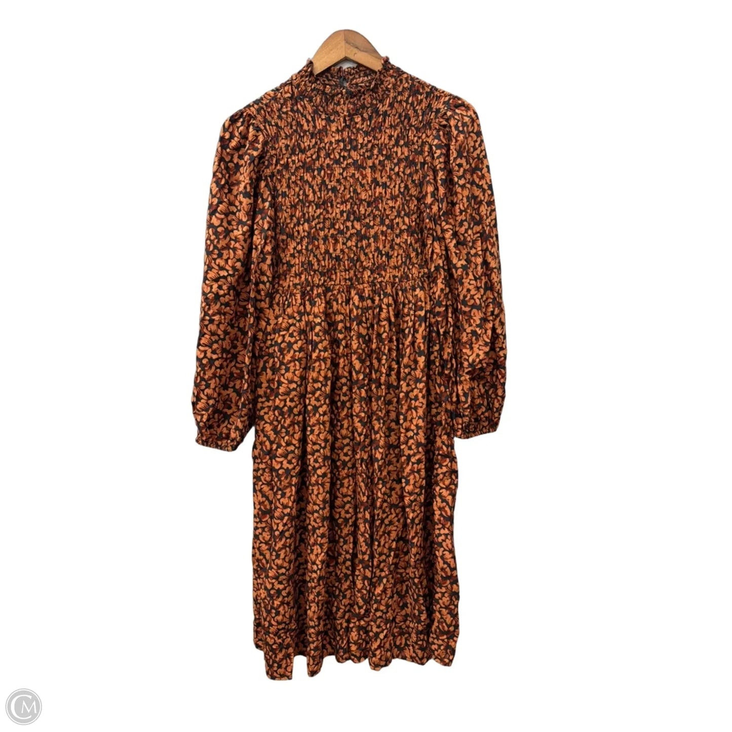 Dress Casual Midi By A New Day In Floral Print, Size: Xs