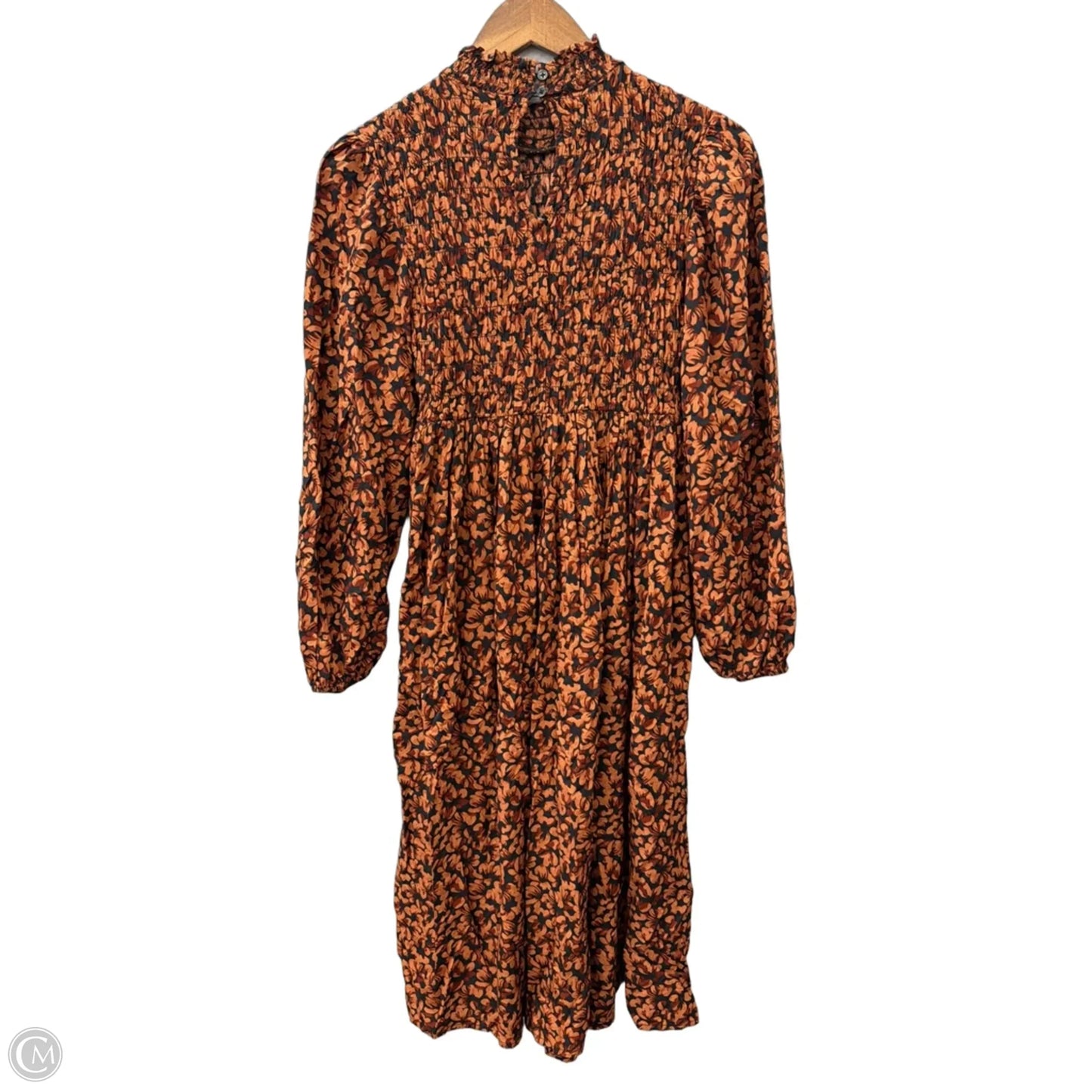 Dress Casual Midi By A New Day In Floral Print, Size: Xs
