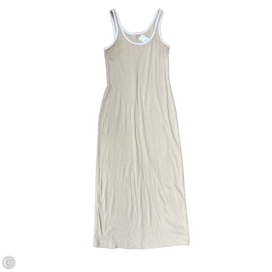 Dress Casual Maxi By A New Day In Tan & White, Size: S