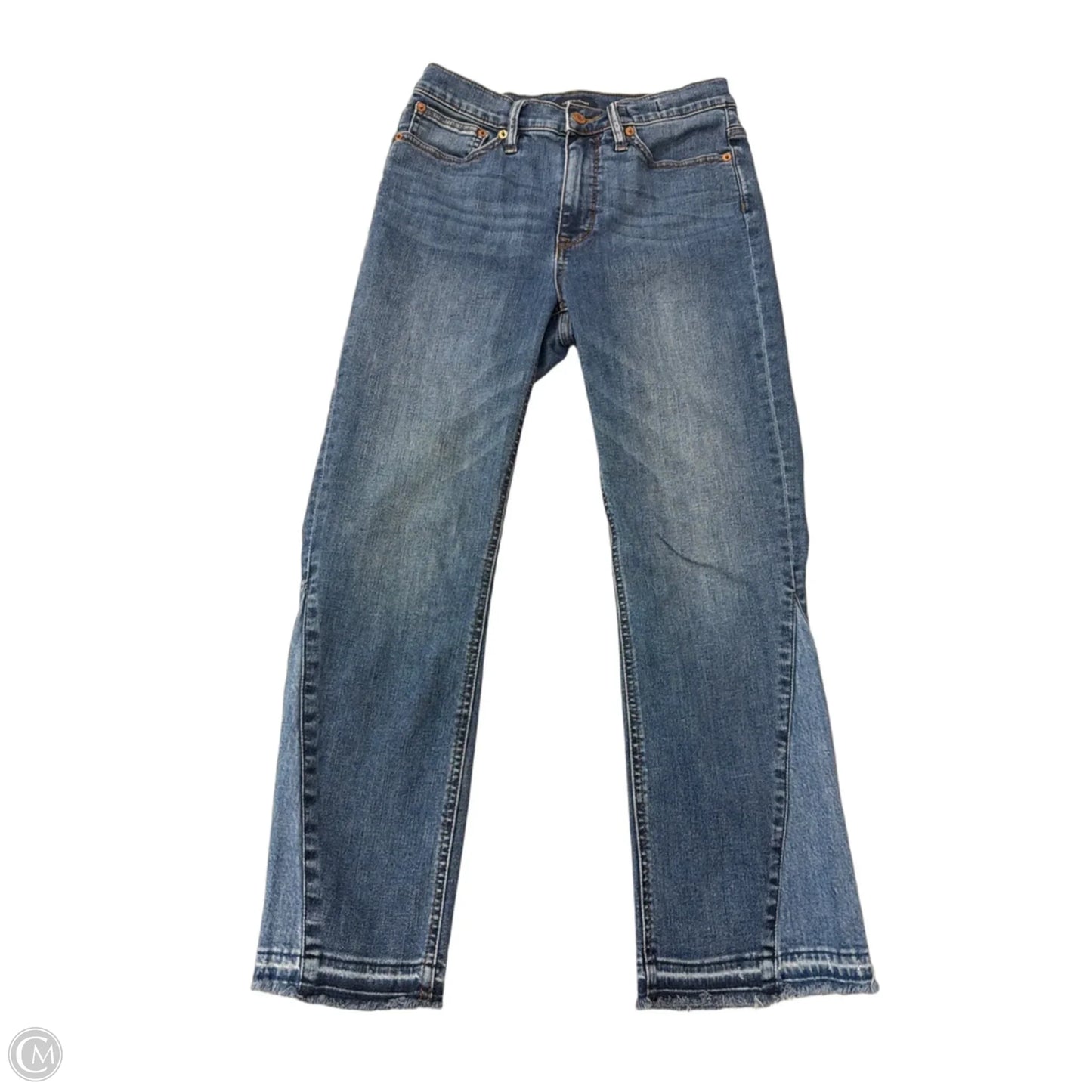 Jeans Straight By J. Crew In Blue Denim, Size: 6