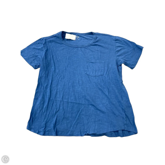 Top Short Sleeve Basic By Ana In Blue, Size: M