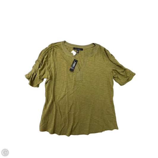 Top Short Sleeve By White House Black Market In Green, Size: L