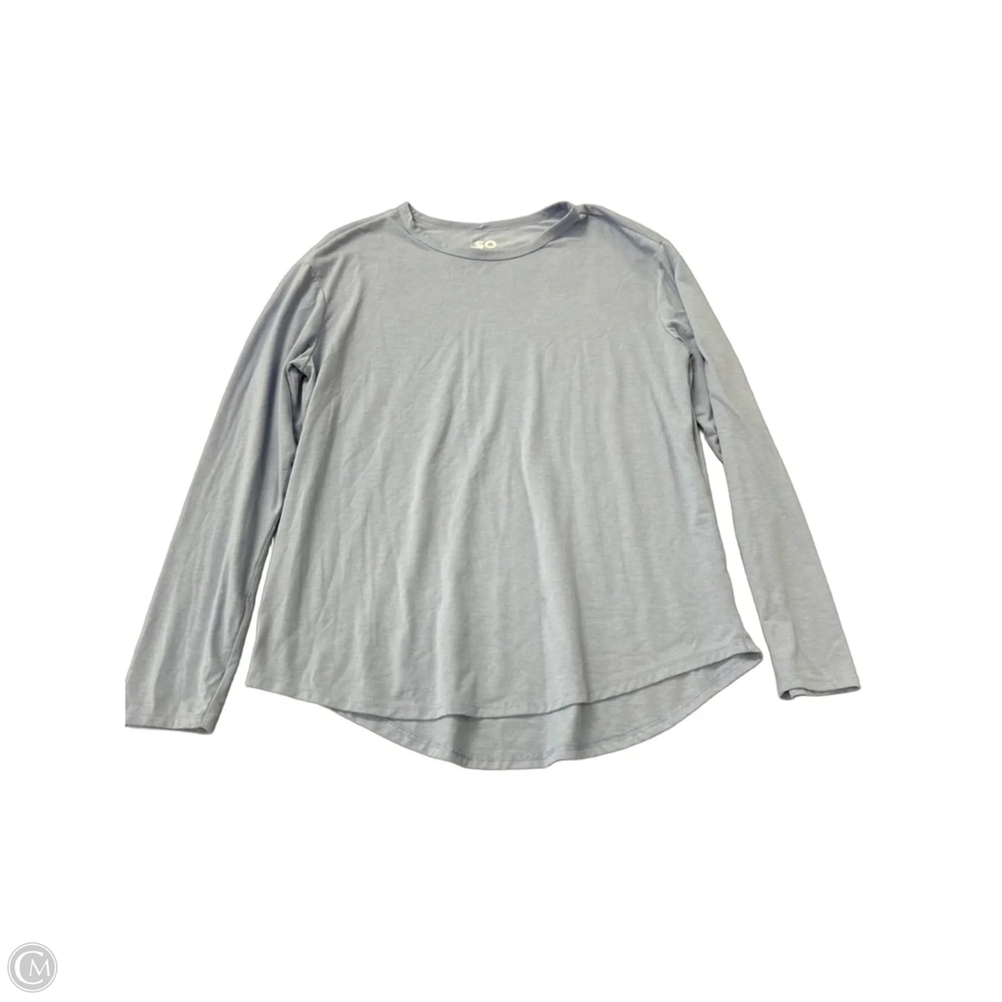 Top Long Sleeve Basic By So In Blue, Size: L