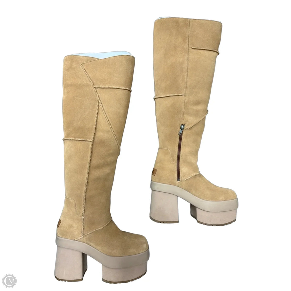 Boots Designer By Ugg In Brown, Size: 8