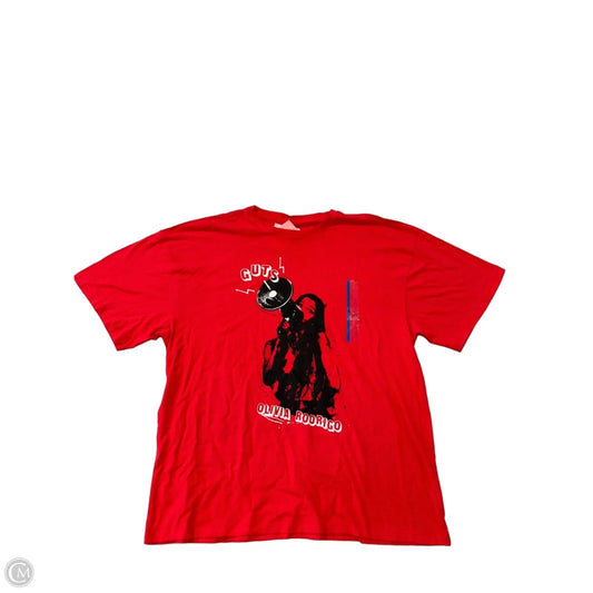 Top Short Sleeve By Clothes Mentor In Red, Size: L