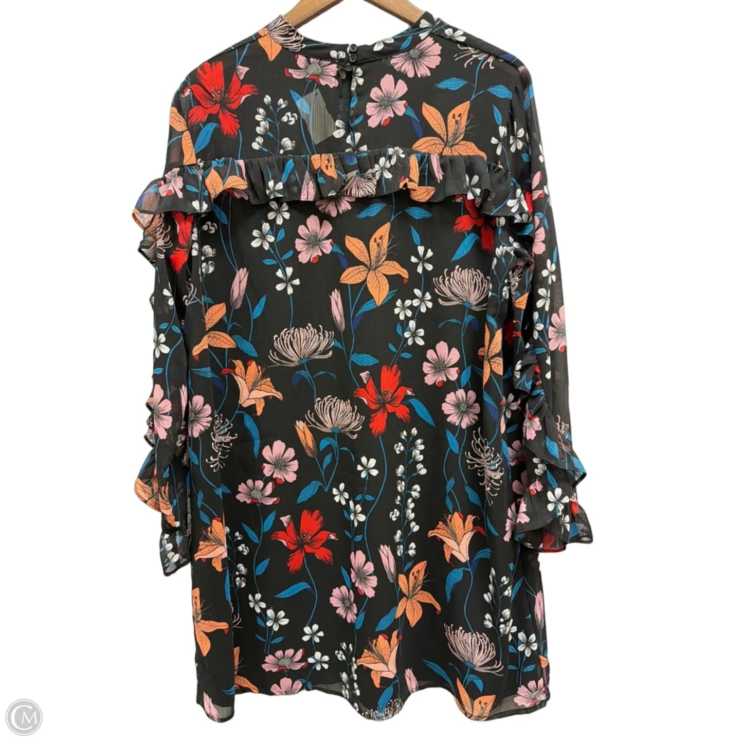 Dress Casual Short By Who What Wear In Floral Print, Size: 1x