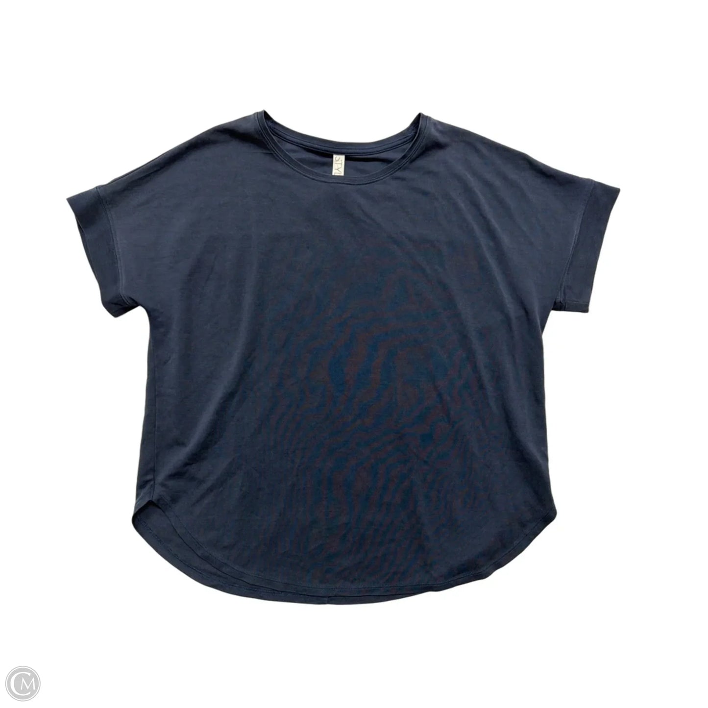 Top Short Sleeve Basic By Stylus In Navy, Size: L