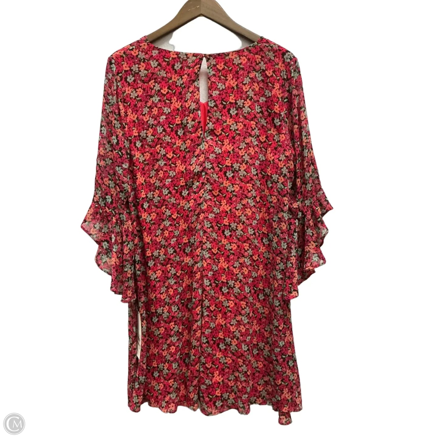 Dress Party Short By Calvin Klein In Floral Print, Size: L