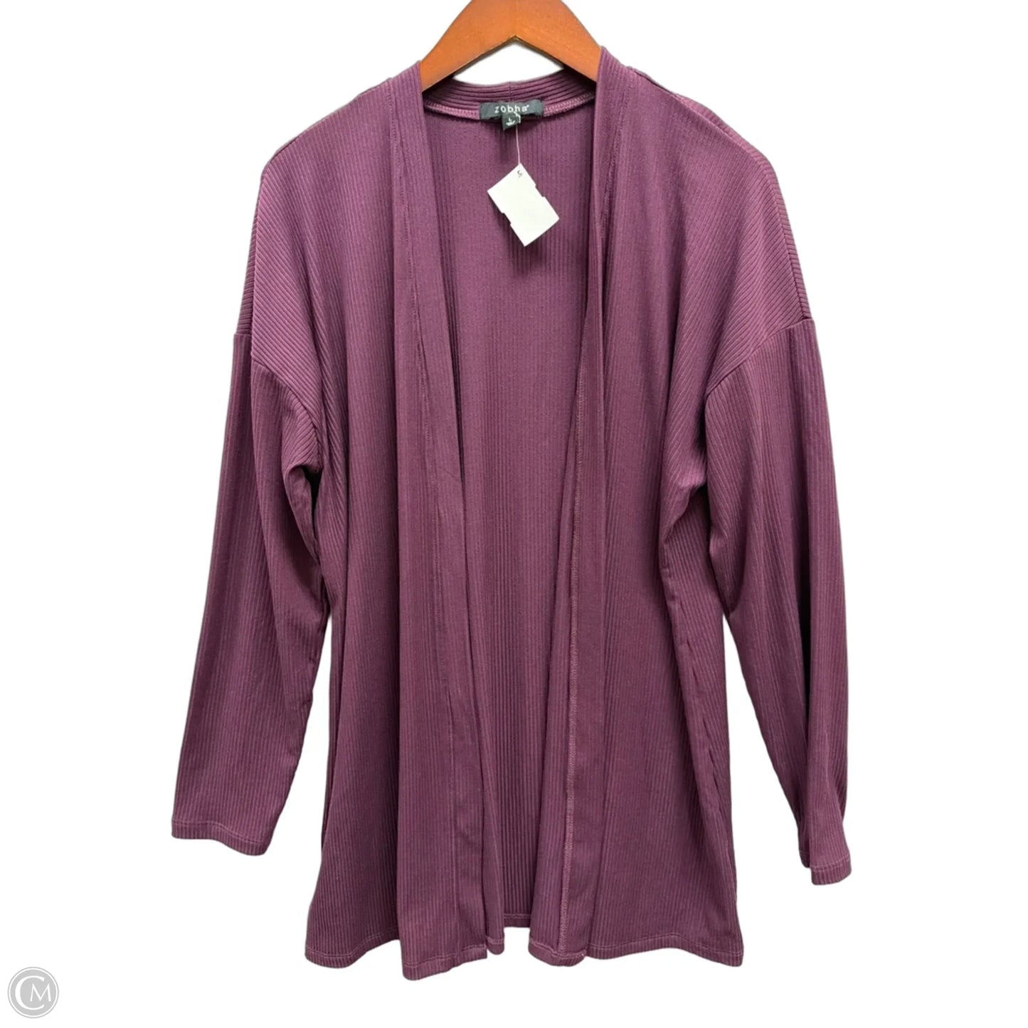 Cardigan By Zobha In Purple, Size: L