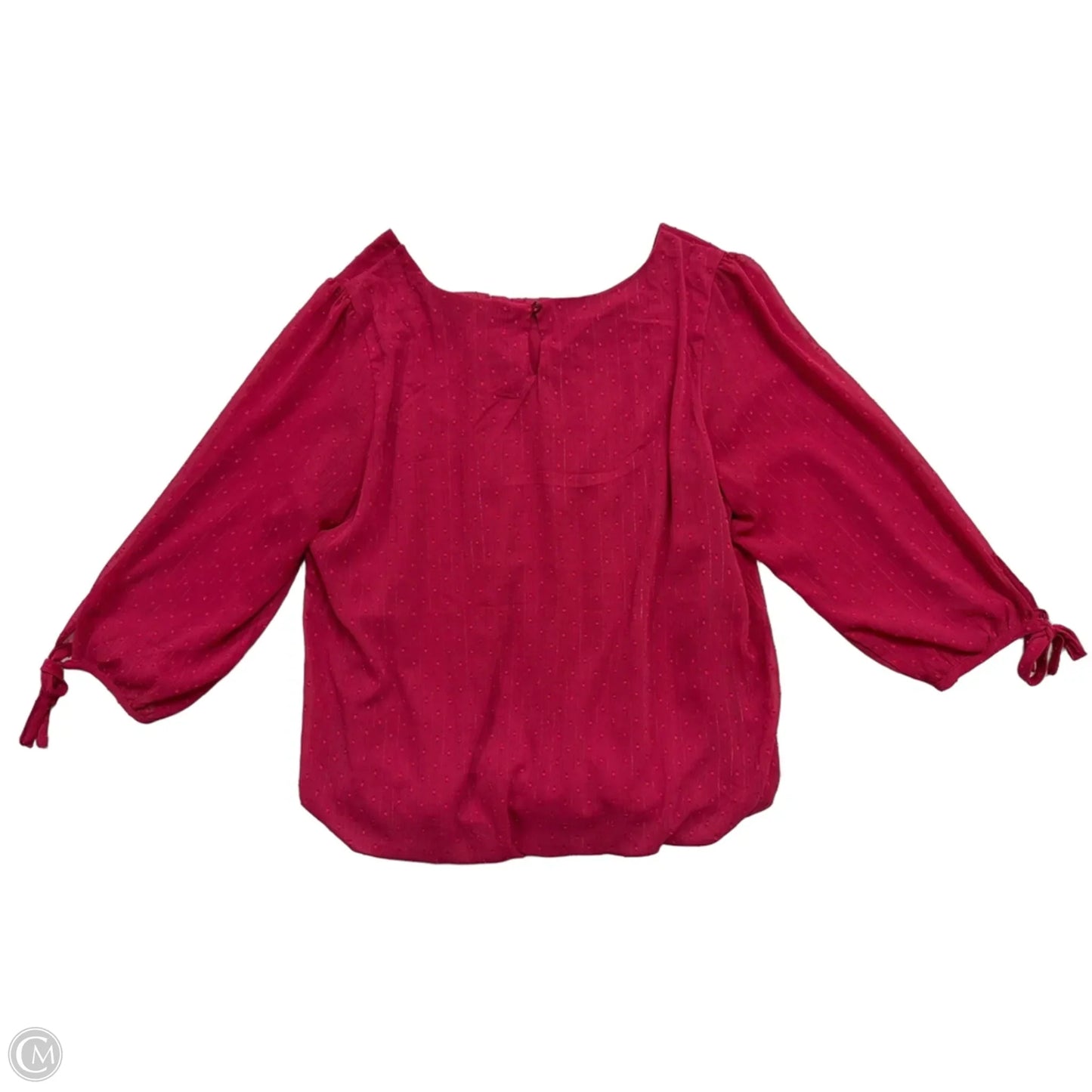 Top Long Sleeve By Clothes Mentor In Pink, Size: 2x